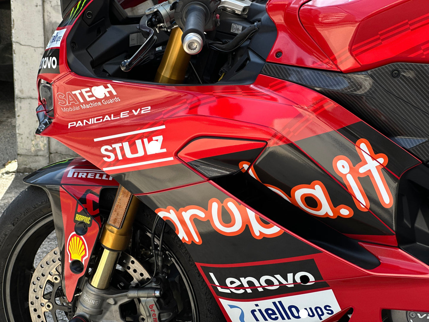 Ducati Panigale V2S Custom Vinyl Graphic Decal Kit (1-1.SBK RED)