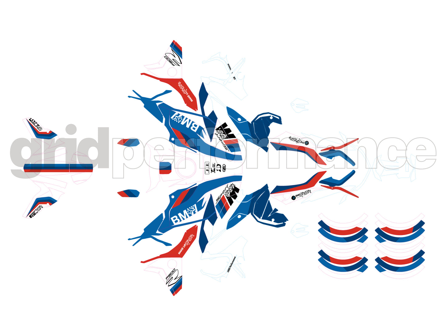 2020~ BMW F900R Graphic Decal Sticker Kit (2-1.M)