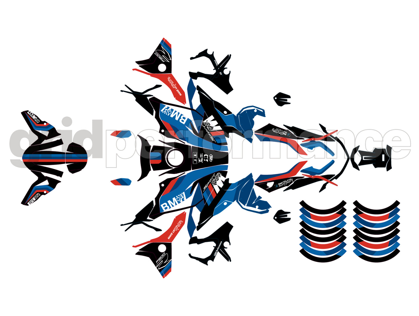 2020~ BMW F900R Graphic Decal Sticker Kit (2-2.M)