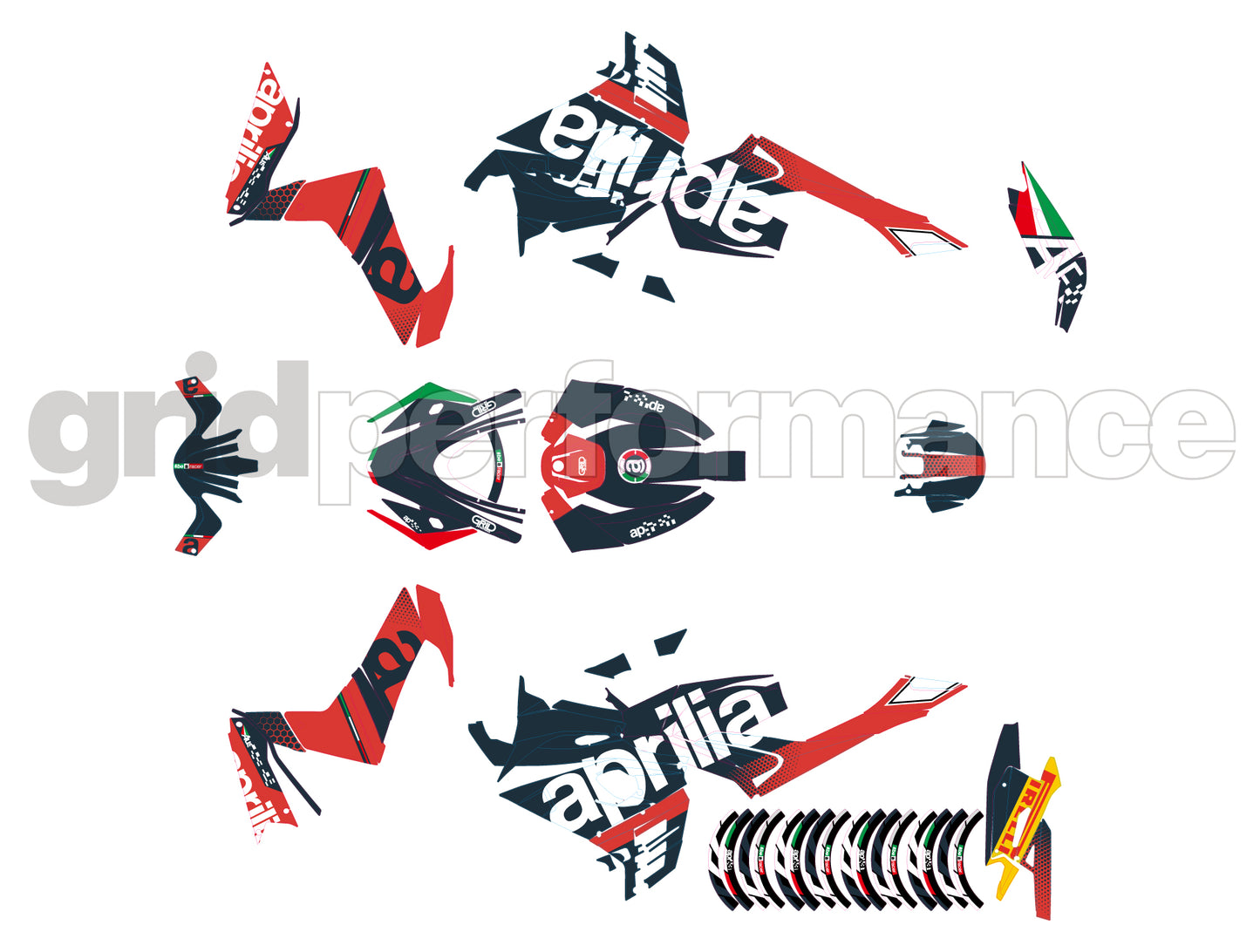aprilia RS660 Graphic Decal Sticker Kit (1-1.MP Race)