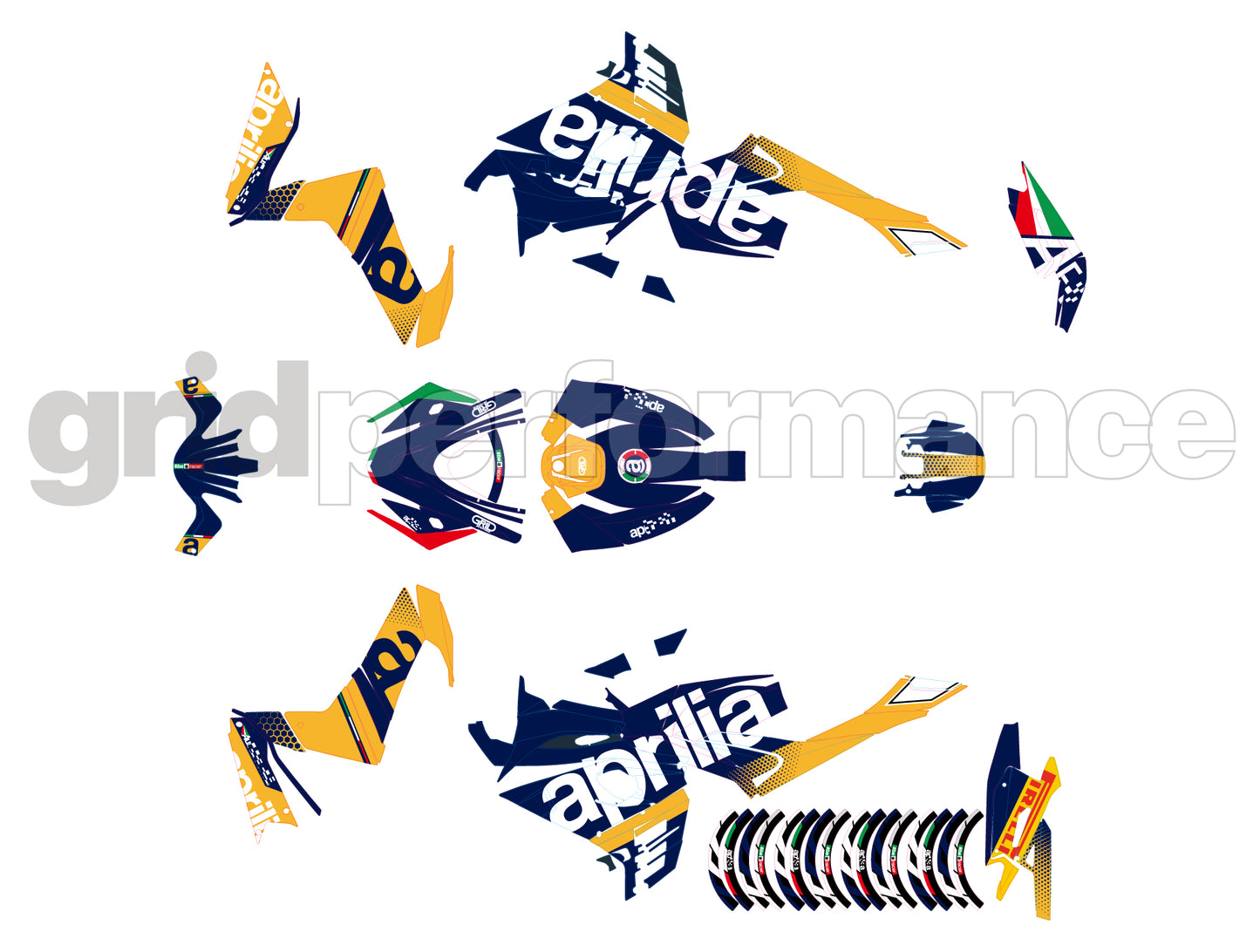 aprilia RS660 Graphic Decal Sticker Kit (1-2.MP Race)