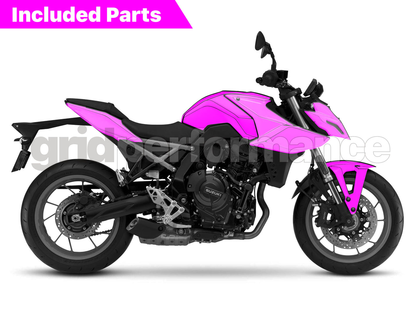SUZUKI GSX-8S Custom Vinyl Graphic Decal Kit (3.S-R-R)
