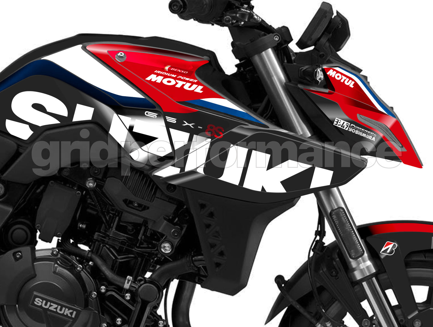 SUZUKI GSX-8S Custom Vinyl Graphic Decal Kit (1.S-R-R)