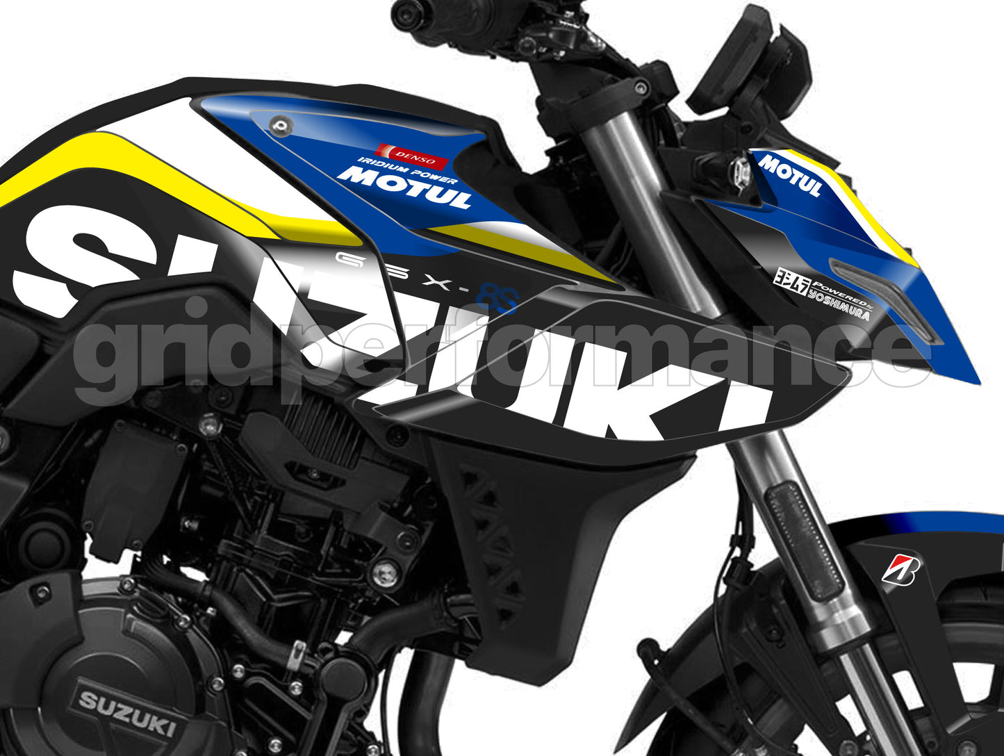 SUZUKI GSX-8S Custom Vinyl Graphic Decal Kit (2.S-R-R)