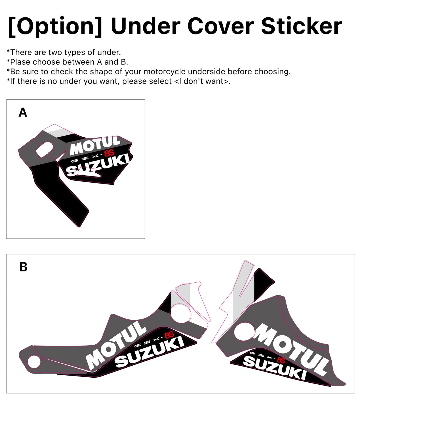 SUZUKI GSX-8S Custom Vinyl Graphic Decal Kit (3.S-R-R)