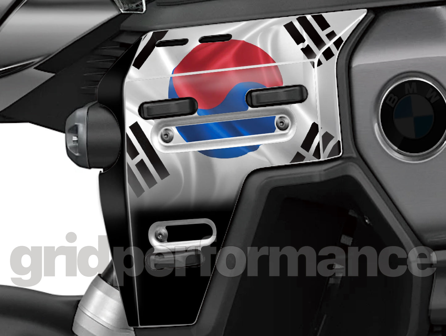 BMW R1300GS ADV Adventure Tank Side Aluminum Graphic Panel Decal (10-1.KOREA)