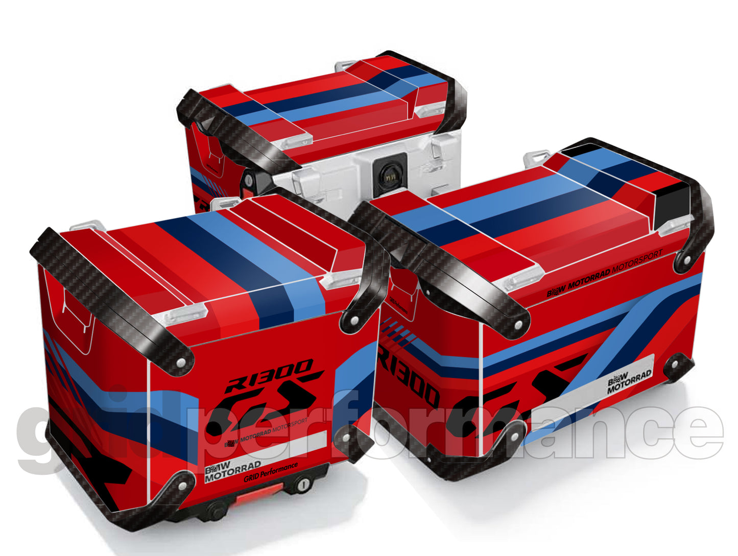 BMW R1300GS Adventure Aluminium Panniers Top Box Decal Sticker Kit (1-4.M)