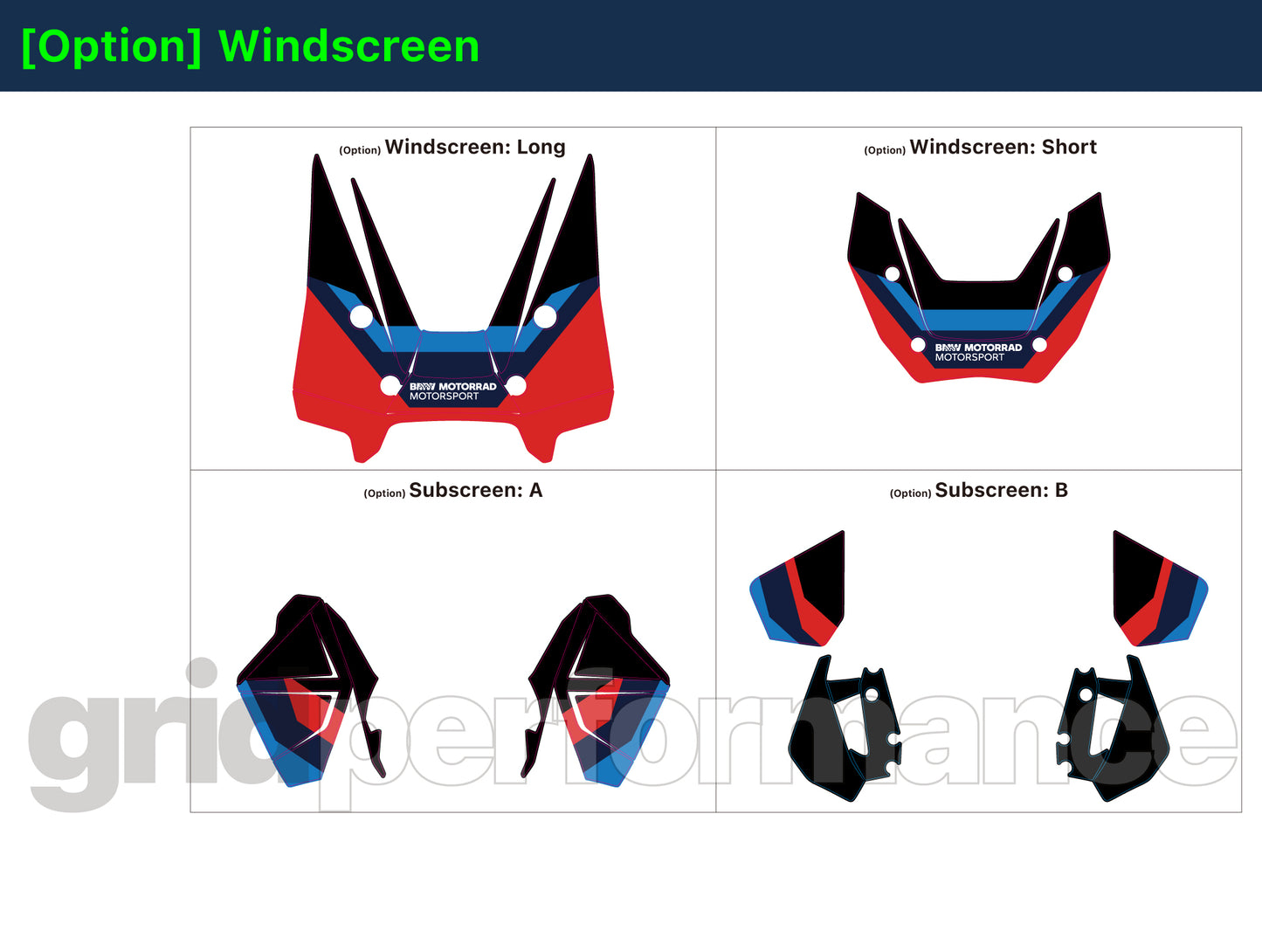 BMW R1300GS ADV Adventure Graphic Decal Sticker Kit (7-1.M)