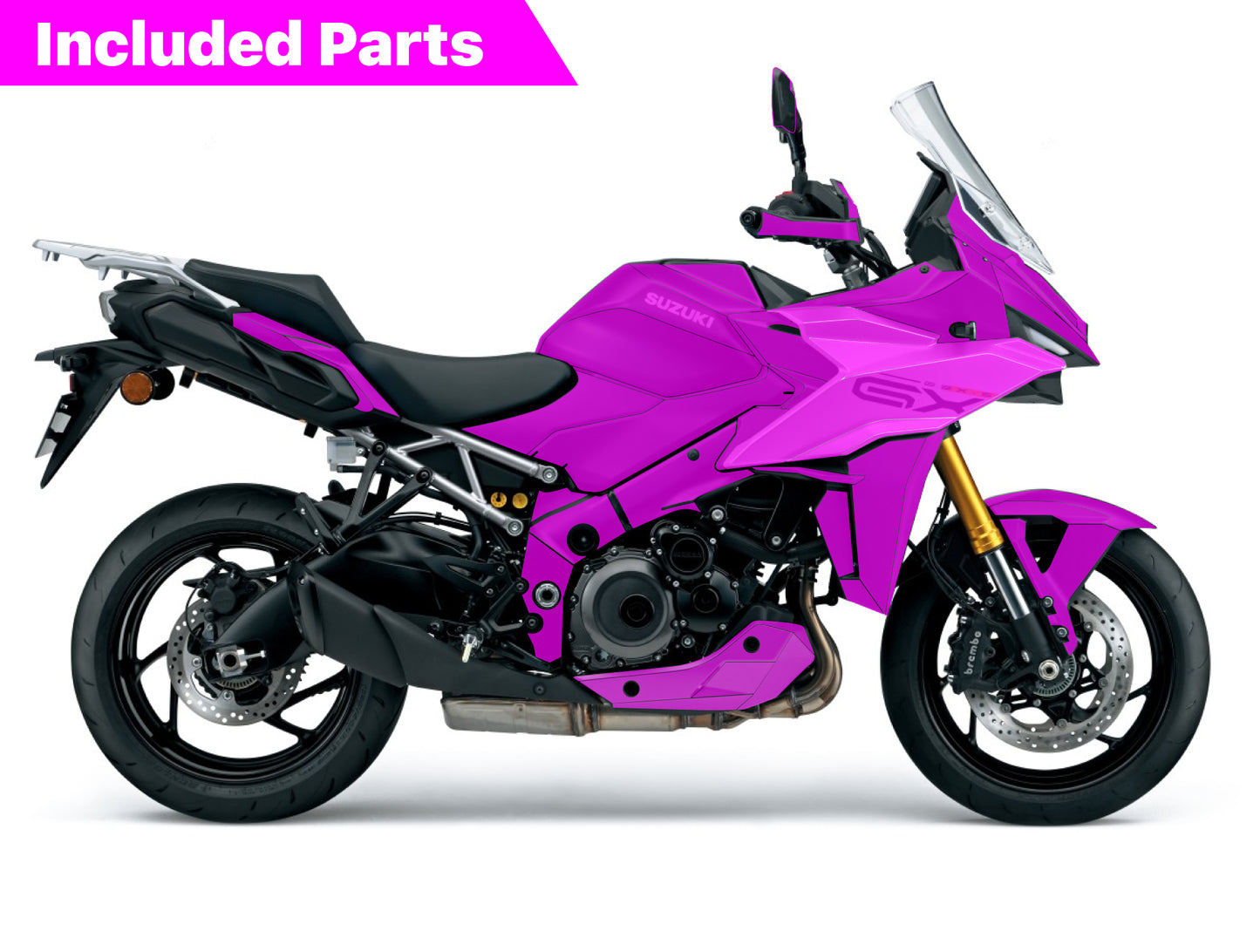 SUZUKI GSX-S1000 GX Graphic Decal Sticker Kit (0-0.Carbon)