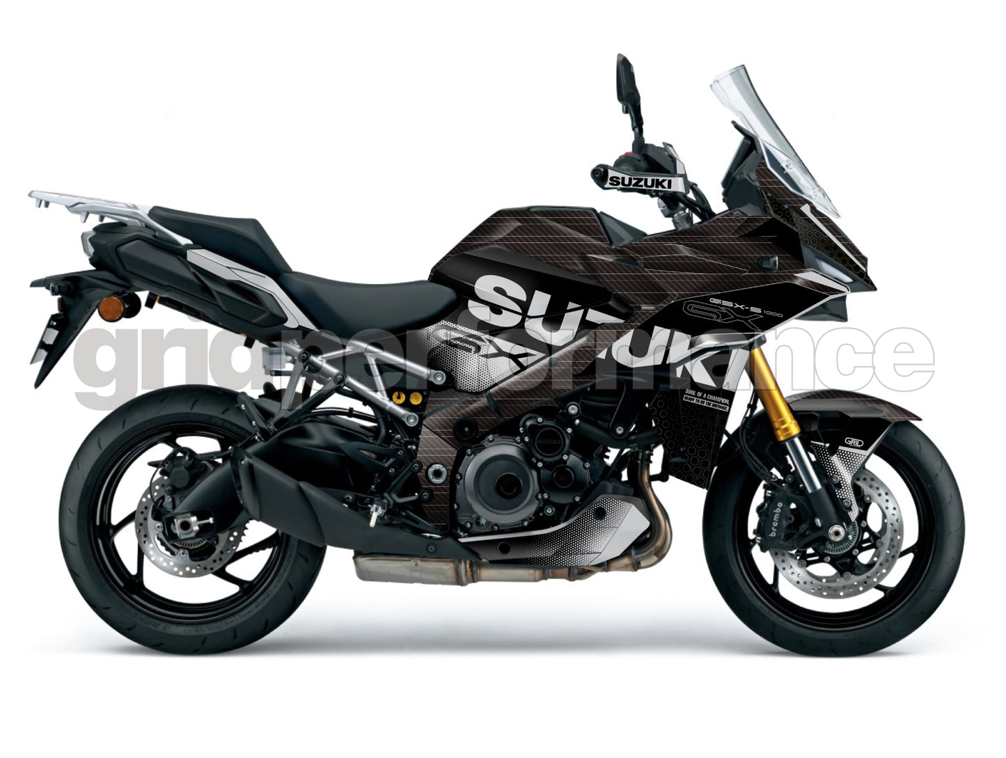SUZUKI GSX-S1000 GX Graphic Decal Sticker Kit (0-3.Carbon)