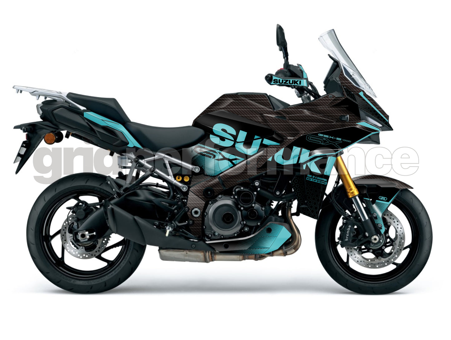 SUZUKI GSX-S1000 GX Graphic Decal Sticker Kit (0-6.Carbon)