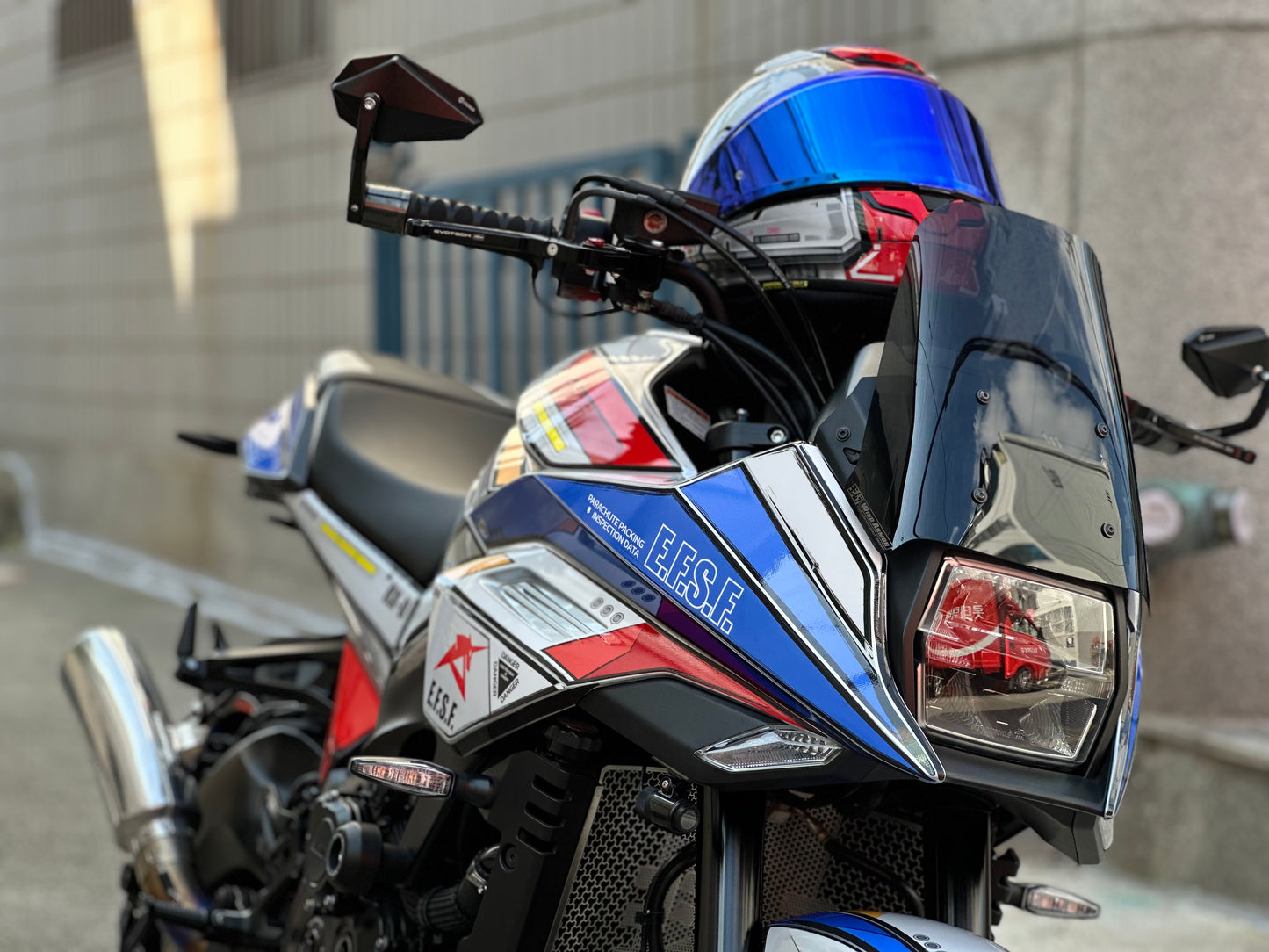 Motorcycle Fairing Decal Vinyl Sticker Kit – For SUZUKI KATANA (1-1.Mecha Style)