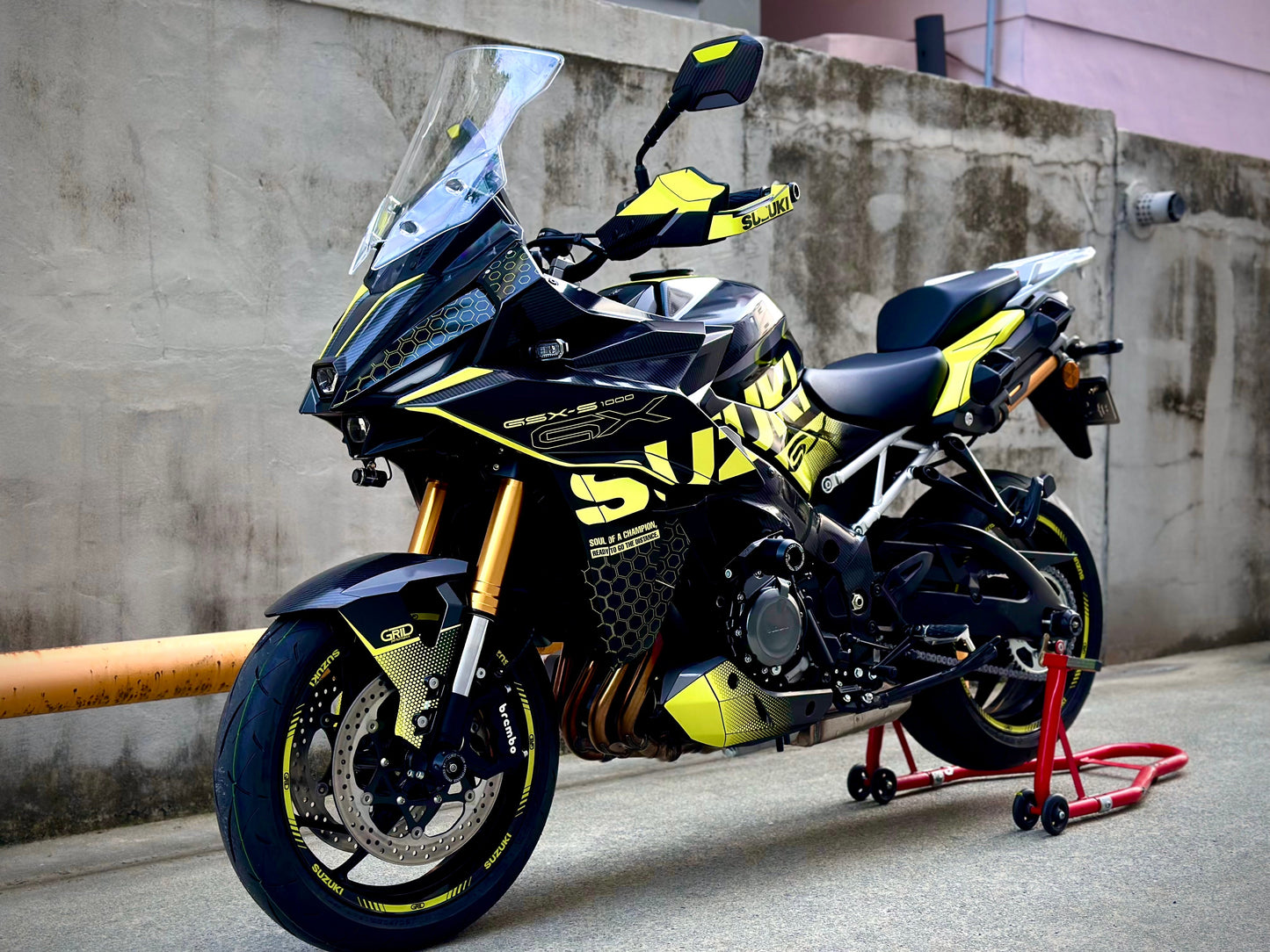SUZUKI GSX-S1000 GX Graphic Decal Sticker Kit (0-0.Carbon)