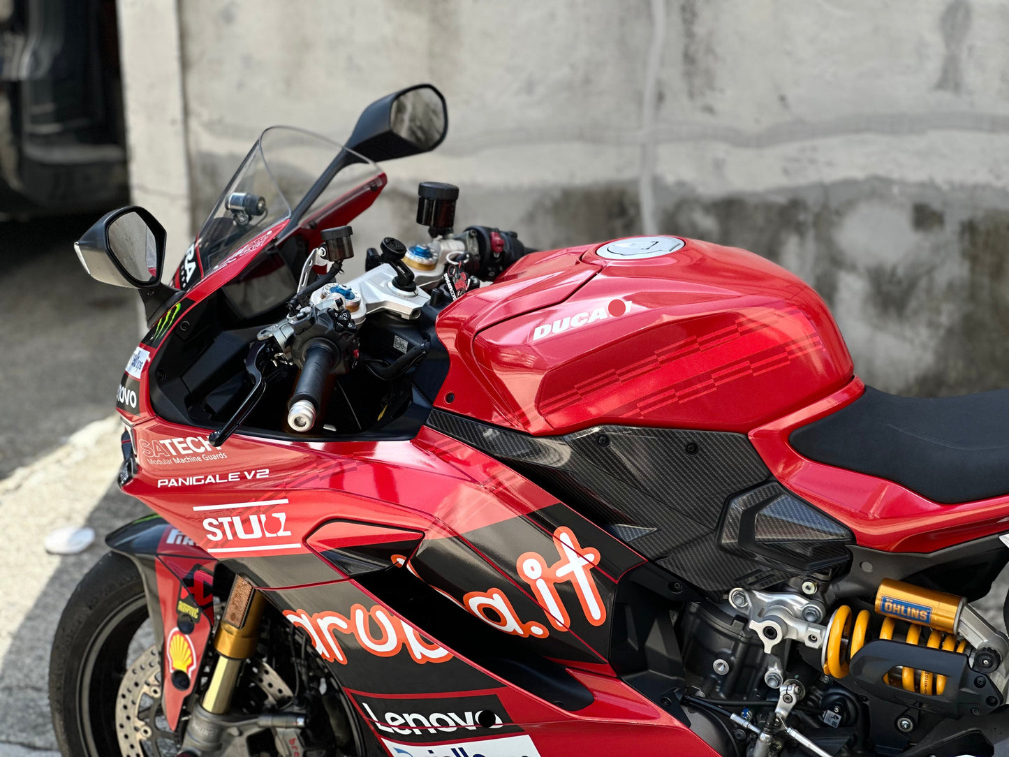 Ducati Panigale V2S Custom Vinyl Graphic Decal Kit (1-1.SBK RED)