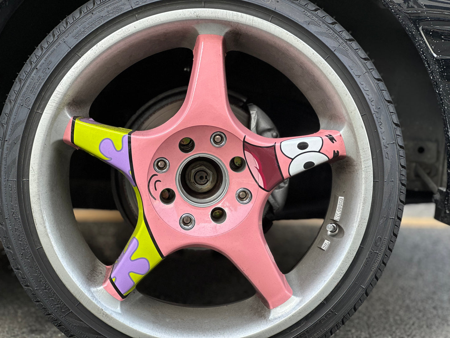 Car Rim Graphic Decal DIY Kit (1-0.Starry)