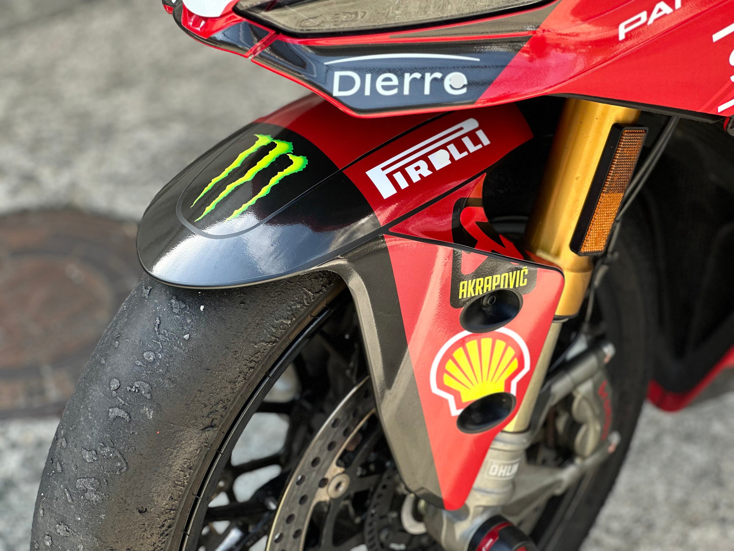 Ducati Panigale V2S Custom Vinyl Graphic Decal Kit (1-1.SBK RED)