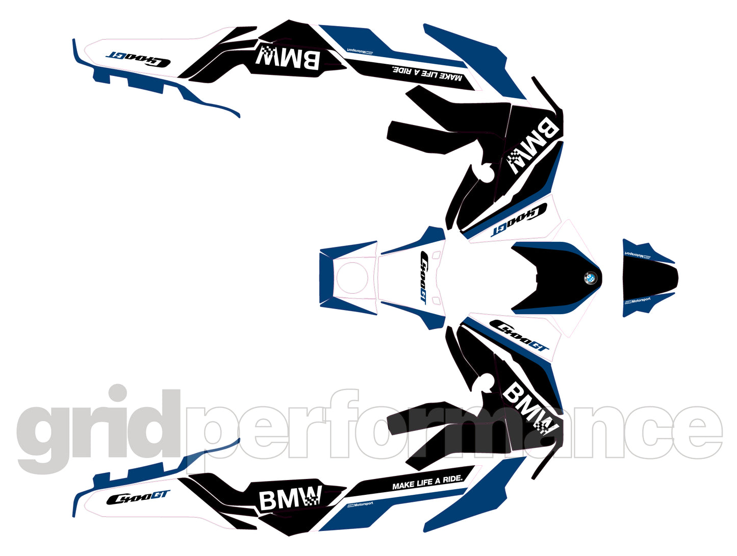 BMW C400GT Custom Vinyl Graphic Decal Kit (7-3.C400)