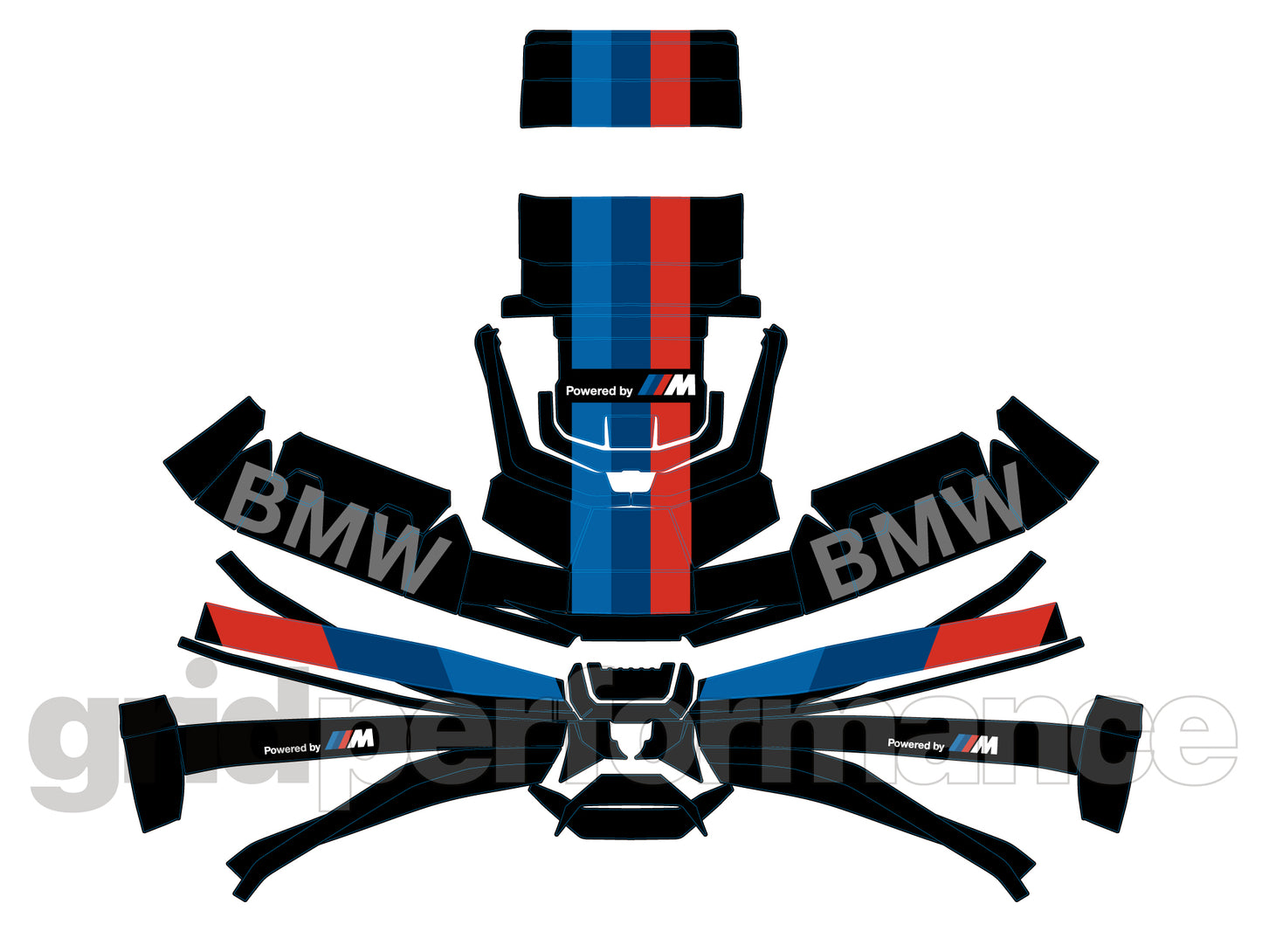 BMW Complete Top Case Pack (43.5l) C400X/GT Decal (1-2.M)