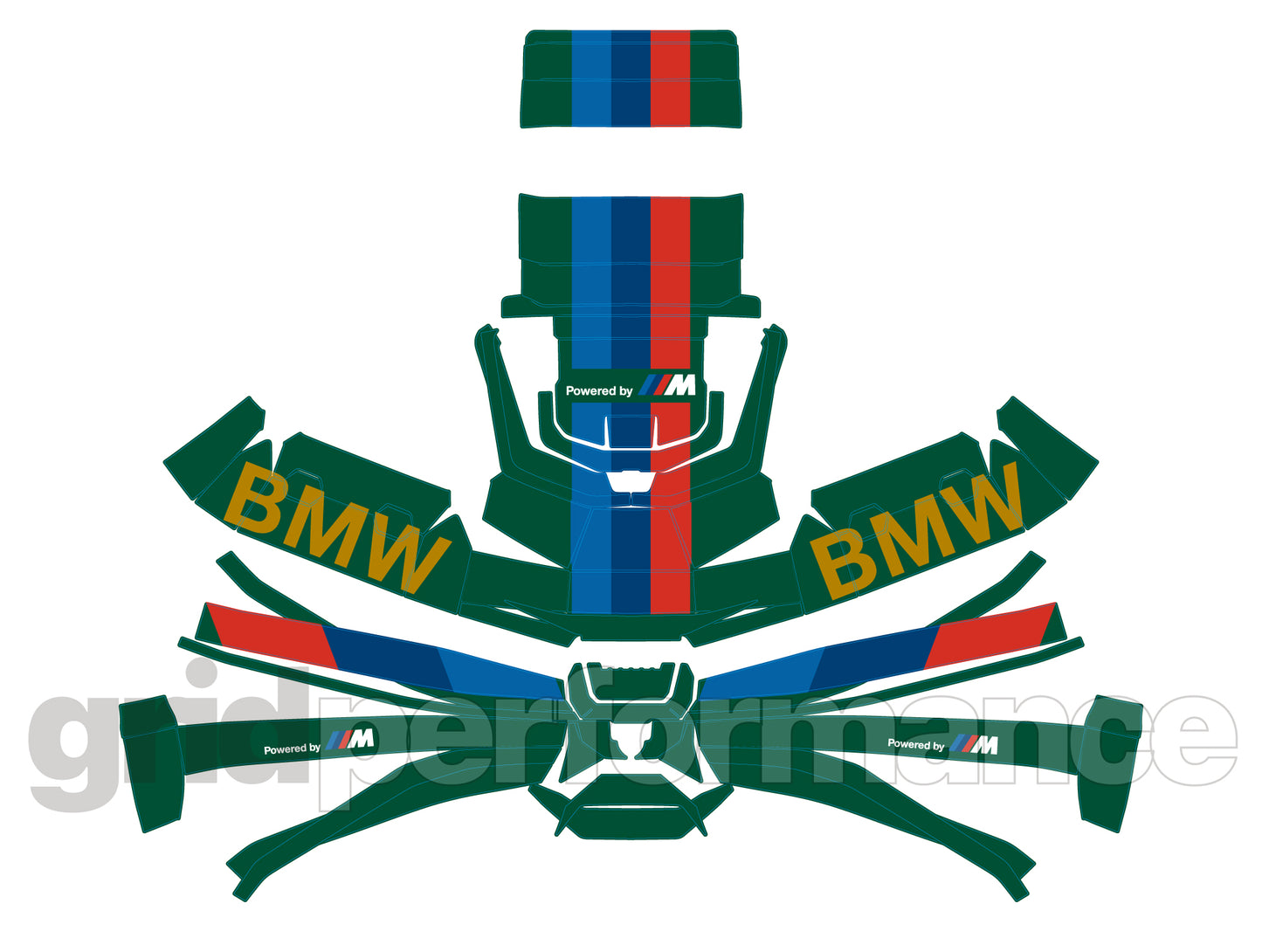 BMW Complete Top Case Pack (43.5l) C400X/GT Decal (1-3.M)