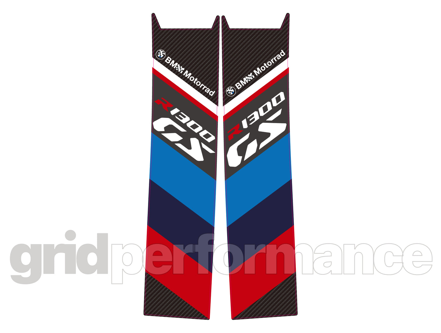 BMW R1300GS Vario Side Pannier Rear Reflective Decal (1-2.M)