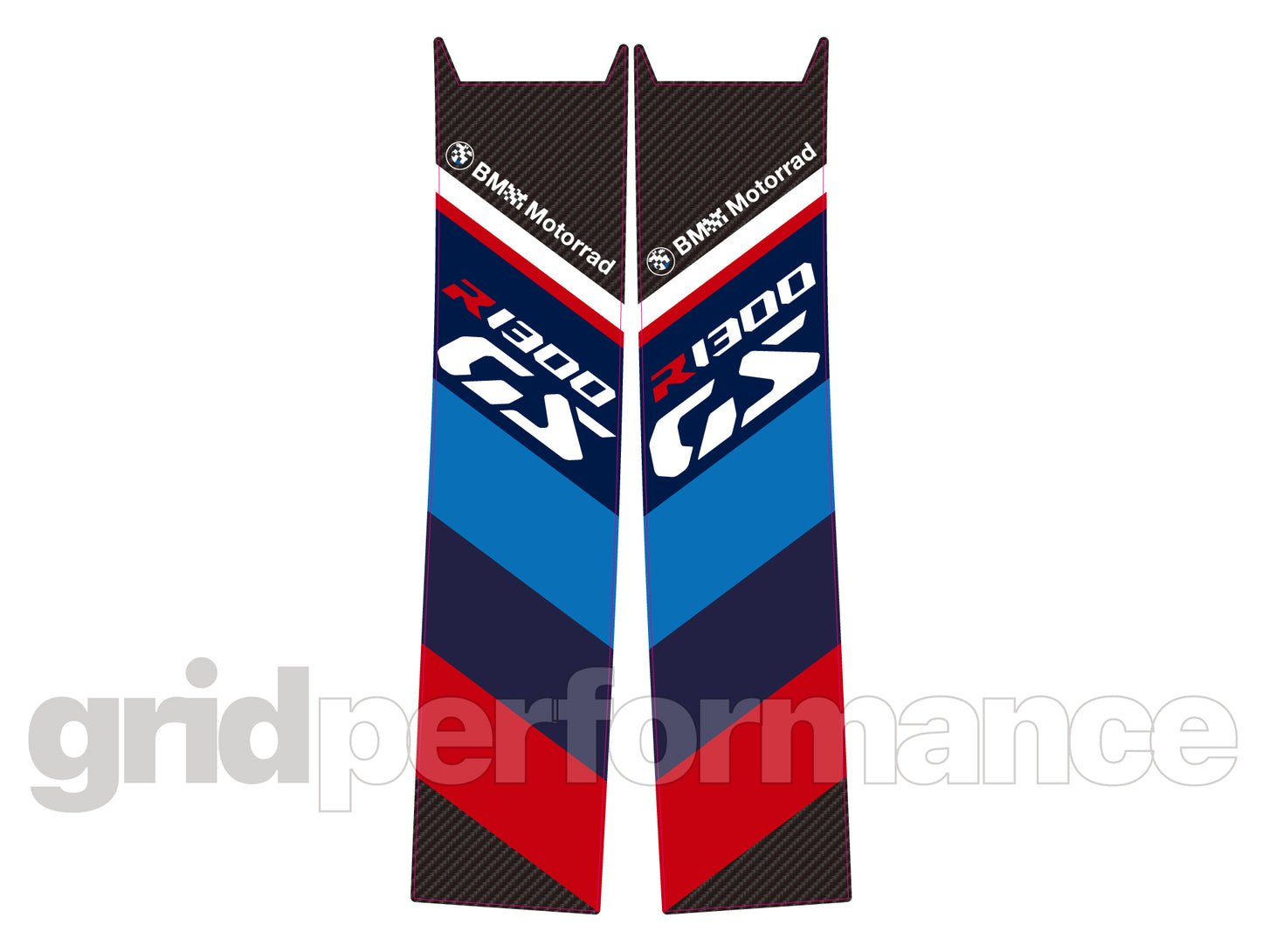 BMW R1300GS Vario Side Pannier Rear Reflective Decal (1-3.M)