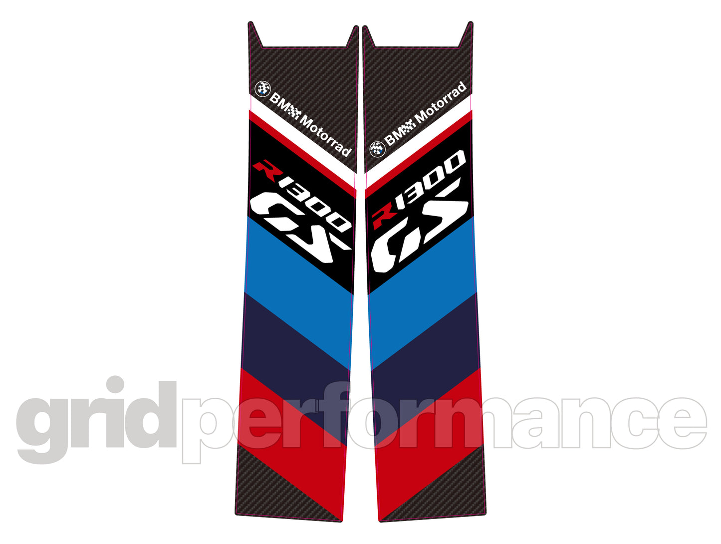 BMW R1300GS Vario Side Pannier Rear Reflective Decal (1-1.M)