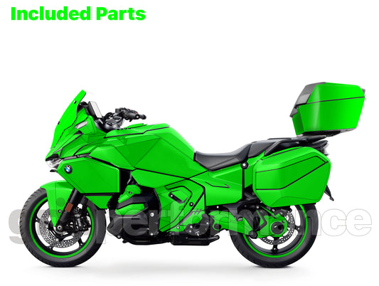 Motorcycle Fairing Decal Kit – For BMW R1300RT Touring Type (1-10.Black Red Beige)