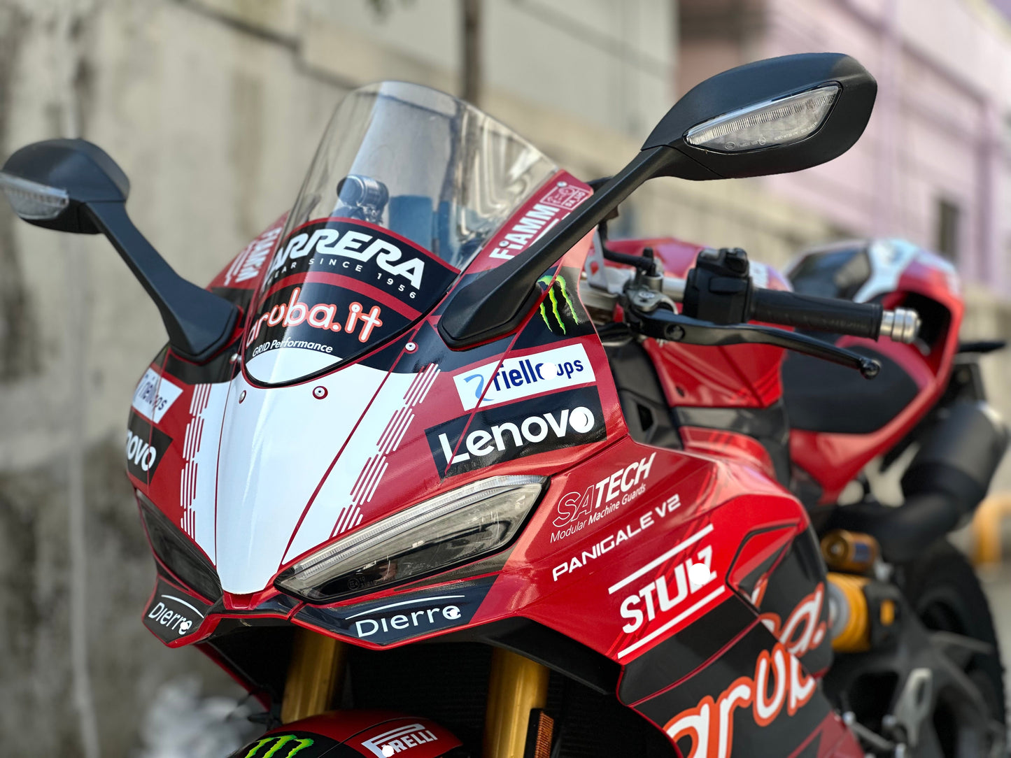 Ducati Panigale V2 S Custom Vinyl Graphic Decal Kit (1-3.SBK BLACK)