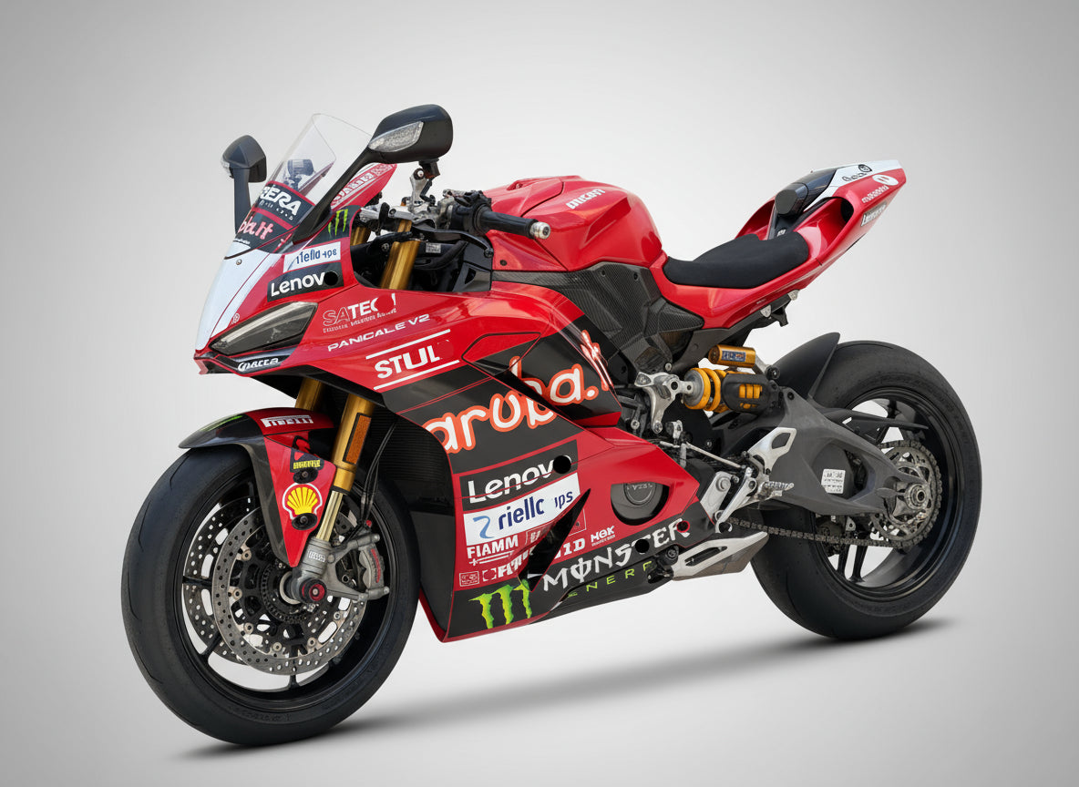Ducati Panigale V2S Custom Vinyl Graphic Decal Kit (1-1.SBK RED)