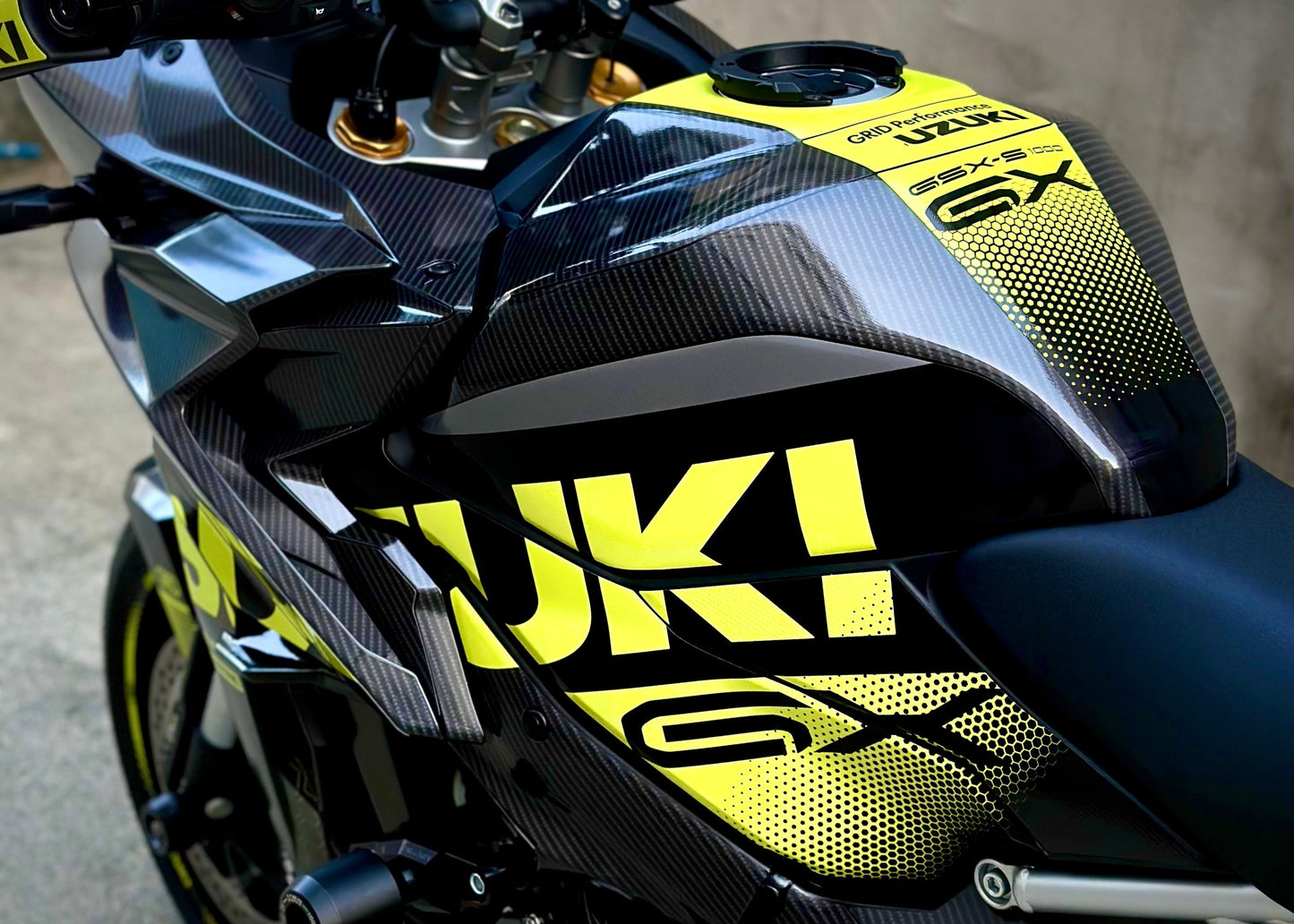 SUZUKI GSX-S1000 GX Graphic Decal Sticker Kit (0-0.Carbon)