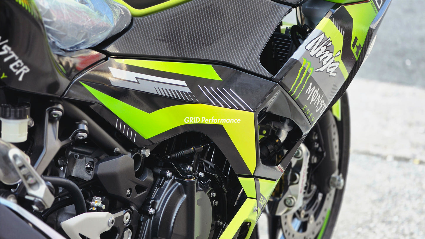 Kawasaki NINJA 500 Full Graphic Vinyl Decal Kit (1-3.MONSTER)