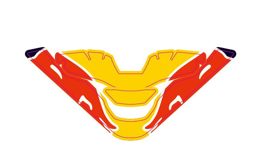Shoei Helmet Chin Graphic Decal Kit (X-15,XL,1-1)(@Joe Dalton)