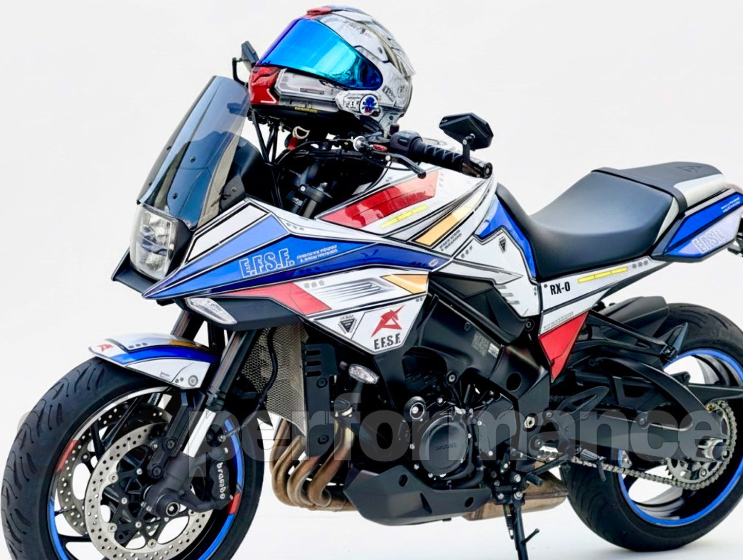 Motorcycle Fairing Decal Vinyl Sticker Kit – For SUZUKI KATANA (1-1.Mecha Style)