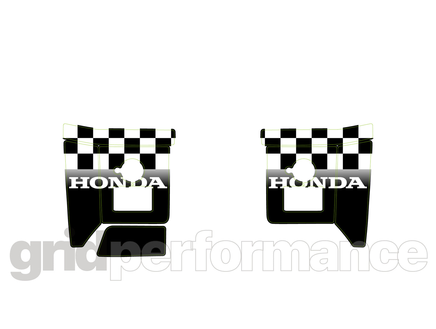 HONDA Rebel 1100T Reflective Decal Sticker (2-2)