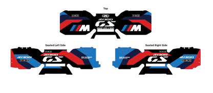 BMW R1300GS Adventure Pannier & Top Box Rear Reflective Decal Sticker (@Mask)