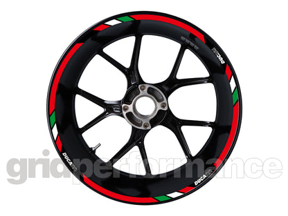 DUCATI 17inch Wheels Decla Sticker (1-1.Red)
