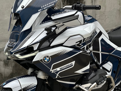 BMW R1300RT Custom Vinyl Graphic Decal Kit (1-2.White Gray)