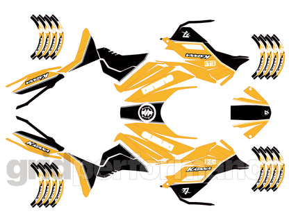 Motorcycle Fairing Decal Vinyl Sticker Kit – For SUZUKI KATANA (2-5)