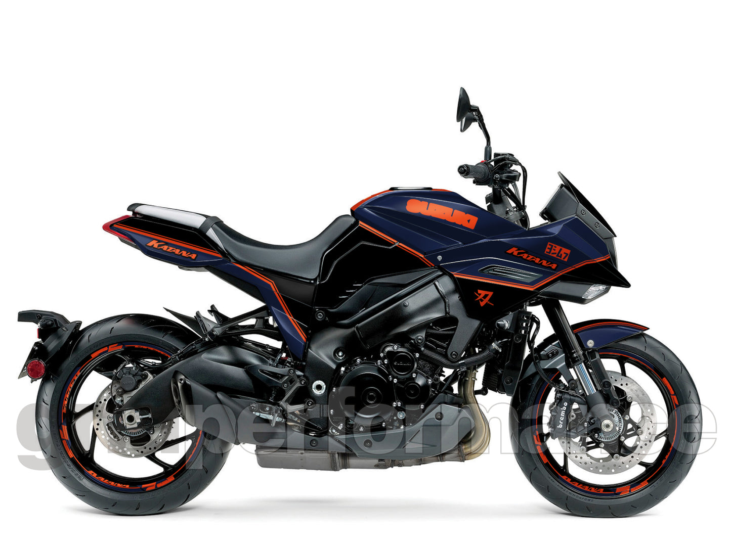 Motorcycle Fairing Decal Vinyl Sticker Kit – For SUZUKI KATANA (2-9)