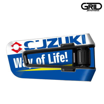 cardo Packtalk PRO Edge Neo Freecom 4X 2X Spirit Packtalk Bold Graphic Decal Sticker Kit (20.SUZU)