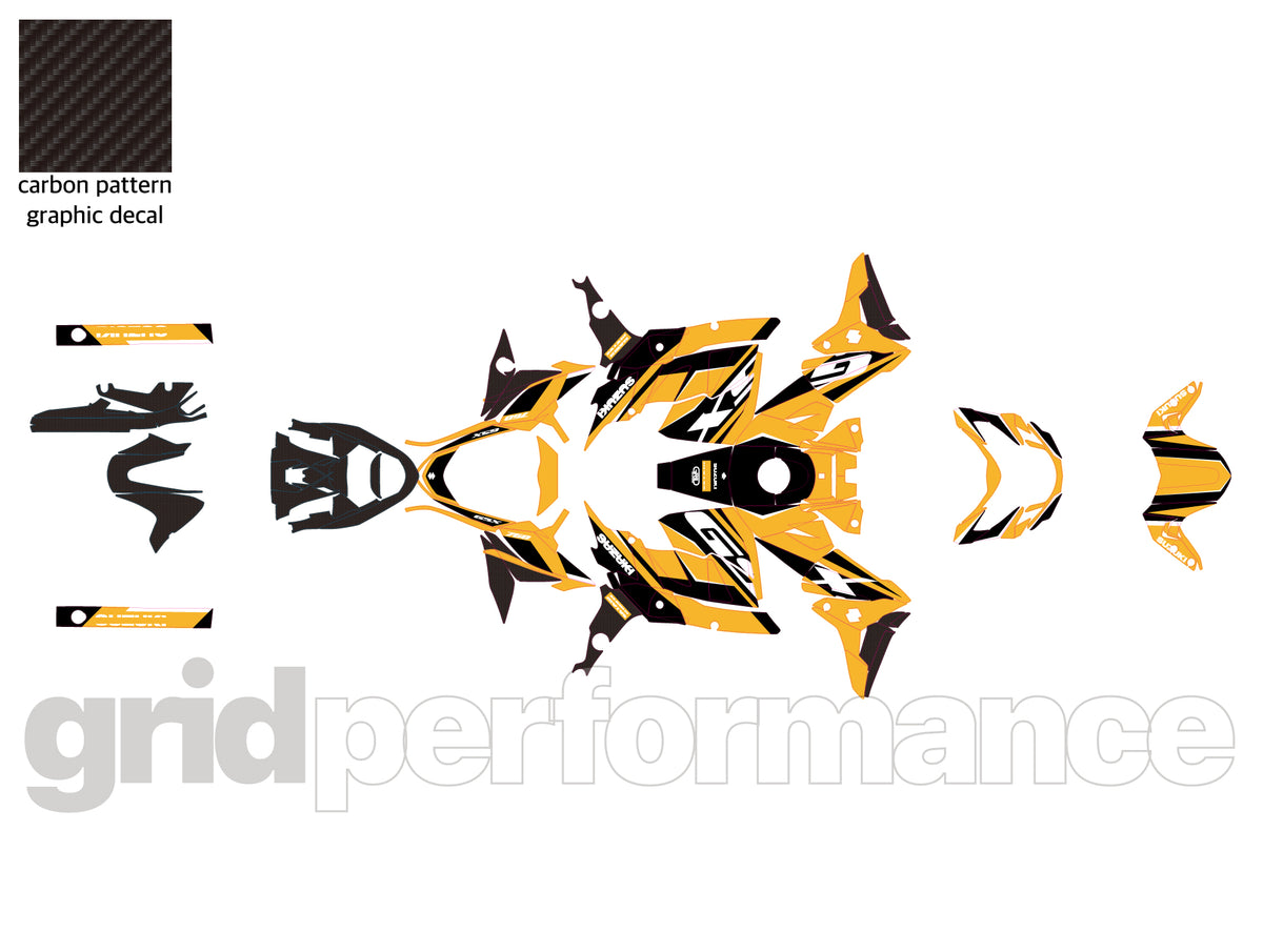 SUZUKI GSR 750 Graphic Full Decal Vinyl Kit (1-3)