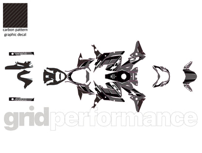 SUZUKI GSR 750 Graphic Full Decal Vinyl Kit (1-4.GSX)