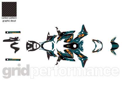 SUZUKI GSR 750 Graphic Full Decal Vinyl Kit (1-5)