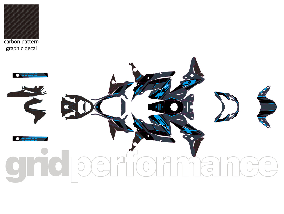 SUZUKI GSR 750 Graphic Full Decal Vinyl Kit (1-7)