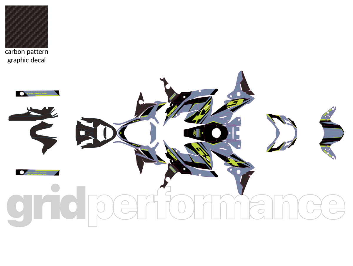 SUZUKI GSR 750 Graphic Full Decal Vinyl Kit (1-8)