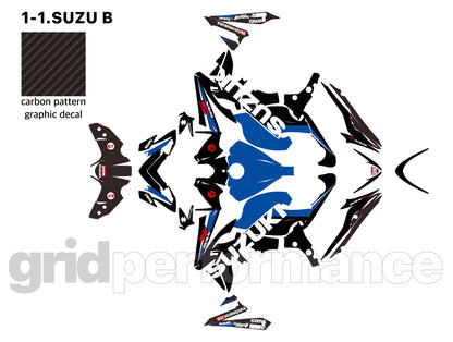 SUZUKI GSX-S1000 Custom Vinyl Graphic Decal Kit (1.SUZU)