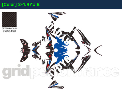 SUZUKI GSX-S1000 Custom Vinyl Graphic Decal Kit (1.SUZU)