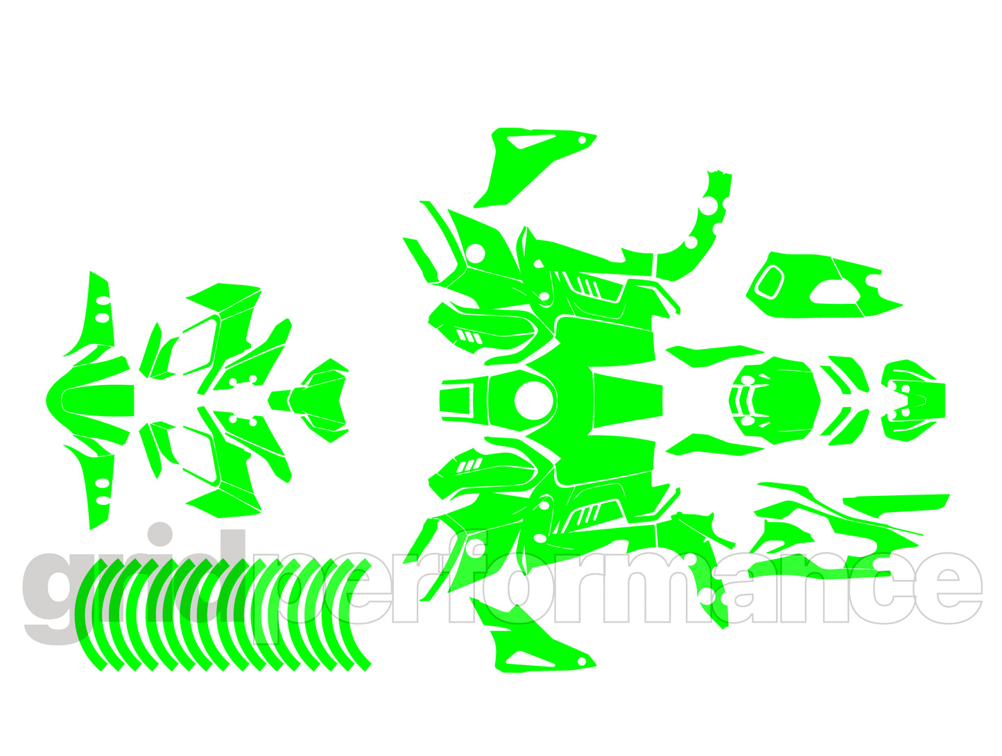 YAMAHA MT-10 Graphic Decal Sticker Kit (1-1.BBB)