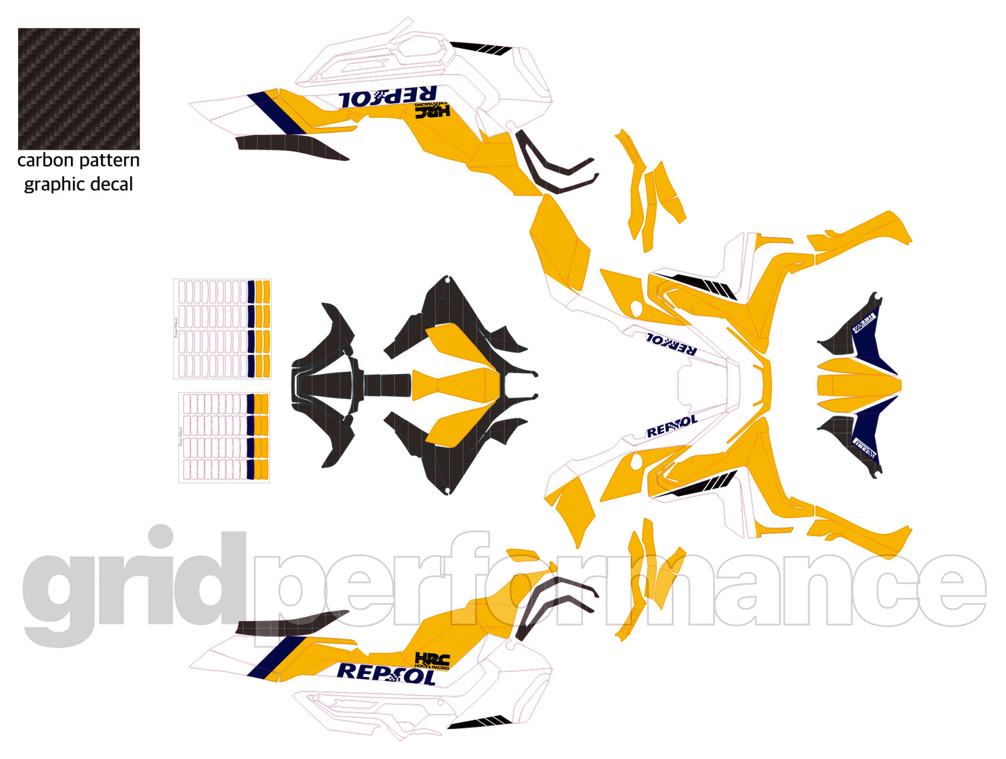 HONDA X-ADV 750 Custom Vinyl Graphic Decal Kit (1-1.REP)