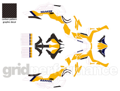 HONDA X-ADV 750 Custom Vinyl Graphic Decal Kit (1-1.REP)